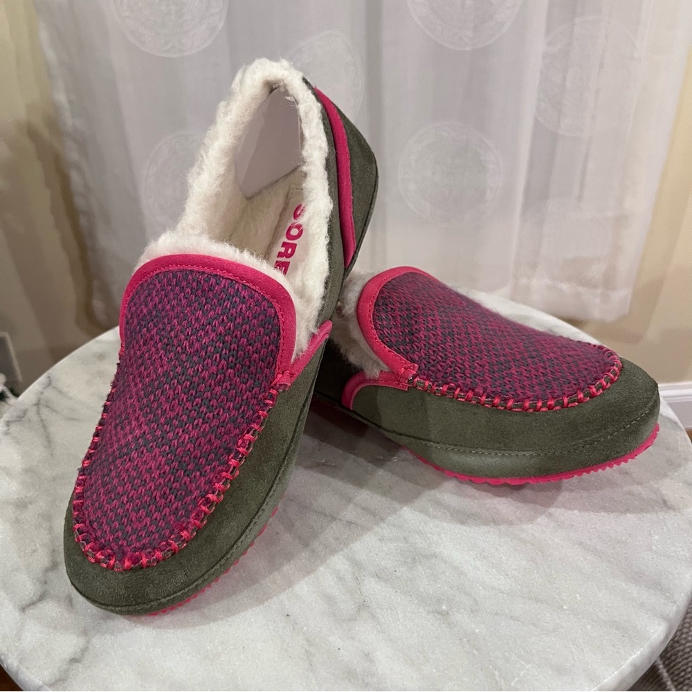 Sorel Tremblant 2 Suede Moccasin Insulated Snow Slippers Indoor/Outdoor